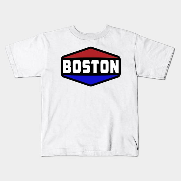 Boston Massachusetts Kids T-Shirt by heybert00